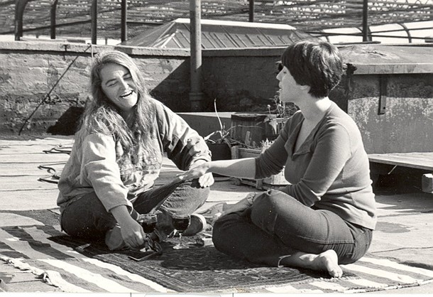1976. Kate Millet and Phyllis Chesler in New York City.