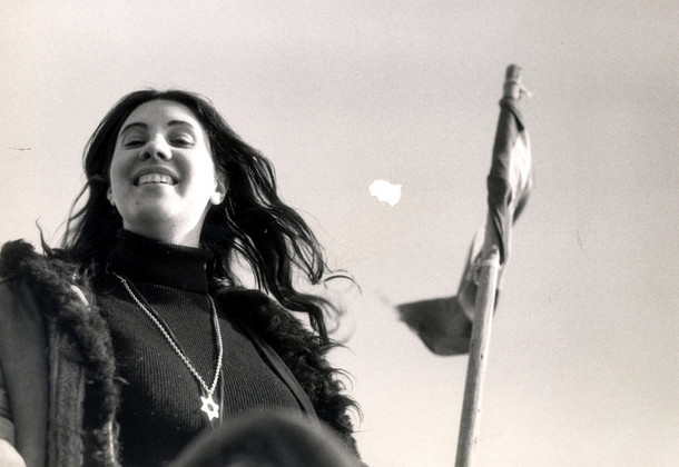 1972. Phyllis Chesler at Lake Kinneret, also known as the Sea of Galilee, in 1972.