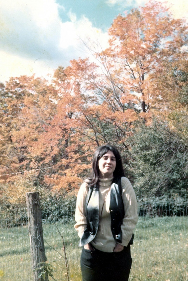 1972. Phyllis Chesler at Barbara Chasen's home in the Berkshires, 1972. Barbara, Phyllis and Marge Piercy were all in the same Consciousness Raising group.