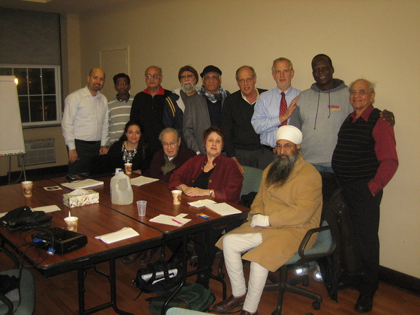 Top row, left to right: Jacob Keryakes, Satya Dosapati, Nand Ramsinghani, Paul Gulati, Arish Sahani, Charles Jacobs, Andrew Upton, Simon Deng, Narain Kataria. Bottom row: Caroline Labib-Doss, Marvin Belsky, Phyllis Chesler, Bhupinder Bhurji