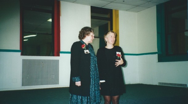 Barbara Seaman (left) and Cindy Pearson, director of the National Women's Health Network