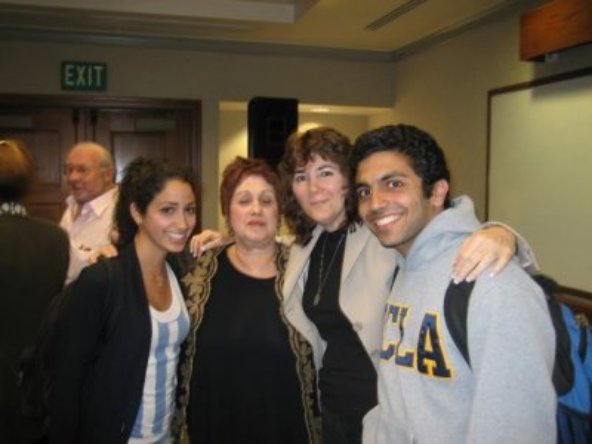 Dr. Chesler with Roz Rothstein and two students.