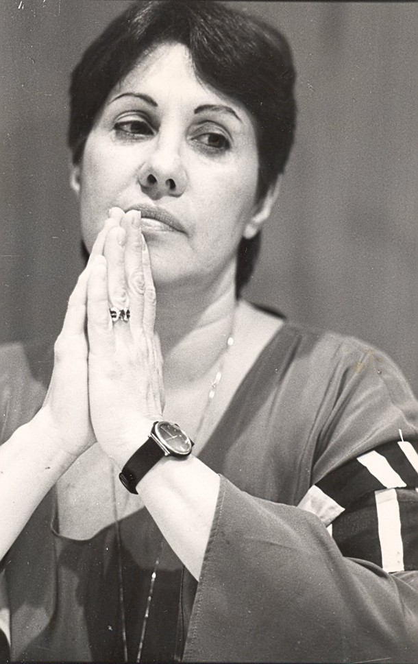 December 1988. Phyllis Chesler in Jerusalem International Feminist Jewish conference.
